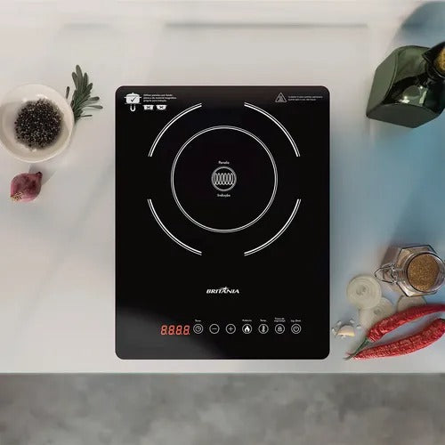 Fogão Cooktop De Indução Britania Bct14p 1 Queimador Bivolt Fogão Cooktop De Indução Britania Bct14p 1 Queimador Bivolt